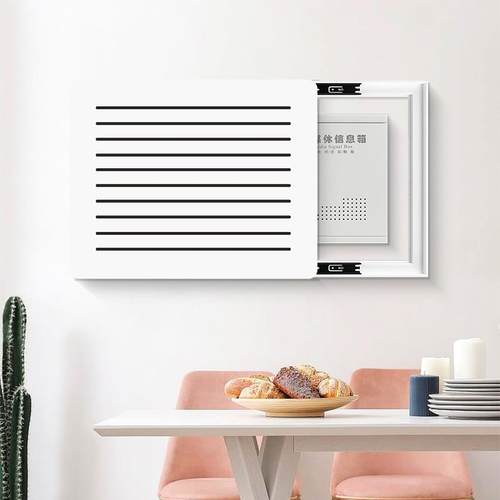 现代约表电箱装饰画JEE弱简电箱号盖板电闸遮挡多媒体信箱网线盒