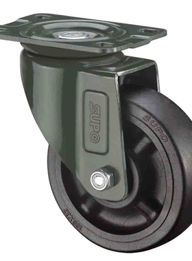 耐高温260度尼龙PA万向脚轮SUPO向荣4寸带双刹车J03S-01A-100-652