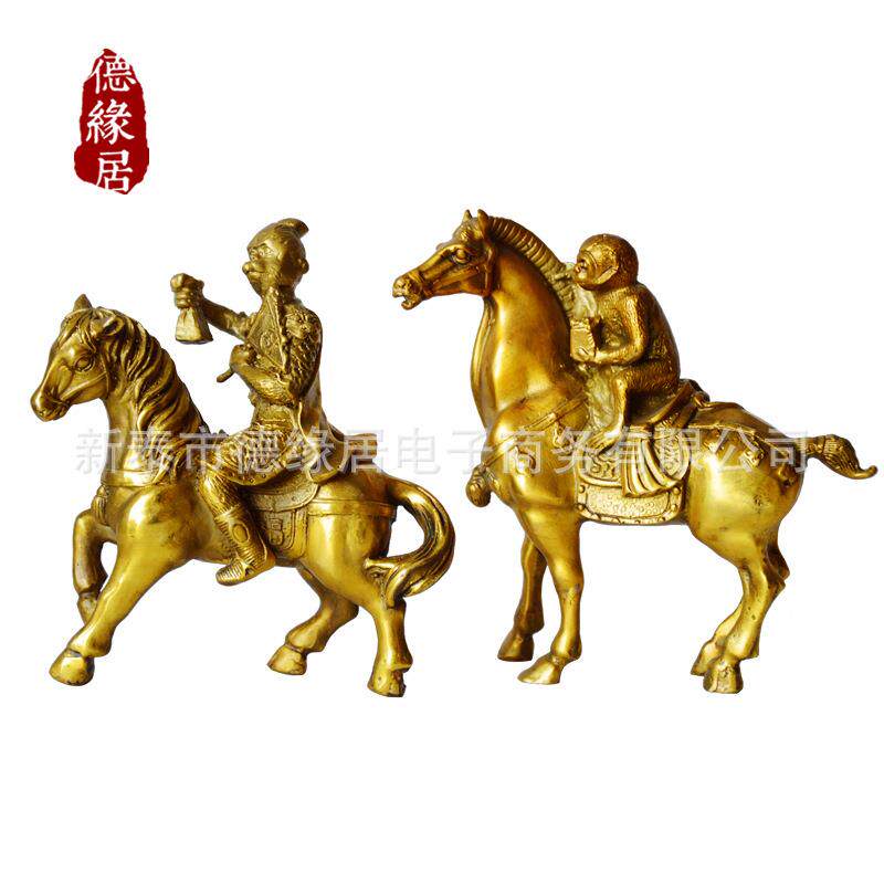 大量德居缘铜马上公封侯摆无品牌/件上办室家马居客厅摆件