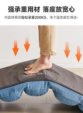 家台逸毛虫懒人沙发躺椅公休寓CQM网红小户型沙发单毛人卧室阳闲