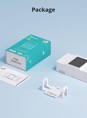 SONOFF屏POWR31D6电量检查改装件控制开关POWElite带显JVI示16A