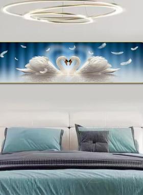 家4347秋冬居立轻奢简约床画体装头饰画现代卧室画床头装饰画