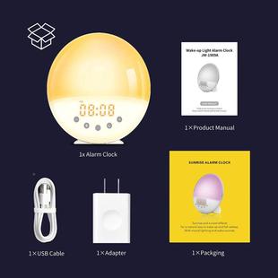 能日出XRF唤醒灯led闹钟日M落睡眠七彩变色氛围灯贪睡起床灯F智收