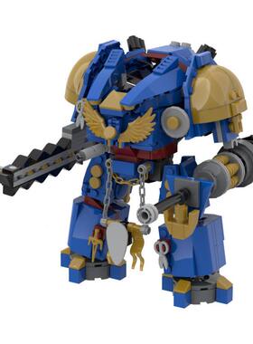 710号A703战锤太空陆战队智系4列机甲积木模型儿童益拼装96977玩