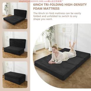 可折叠三折垫单人床垫体操垫高密度海绵榻榻米跨境加厚午休床垫子