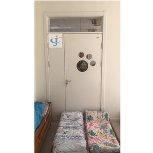 通磐安巨厂家产生幼儿园卡梦木门787655防夹手带观察窗子母平开样