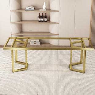 现货轻大理石桌架岩桌腿简奢公约书桌支架金属桌ZOO脚办板桌茶桌