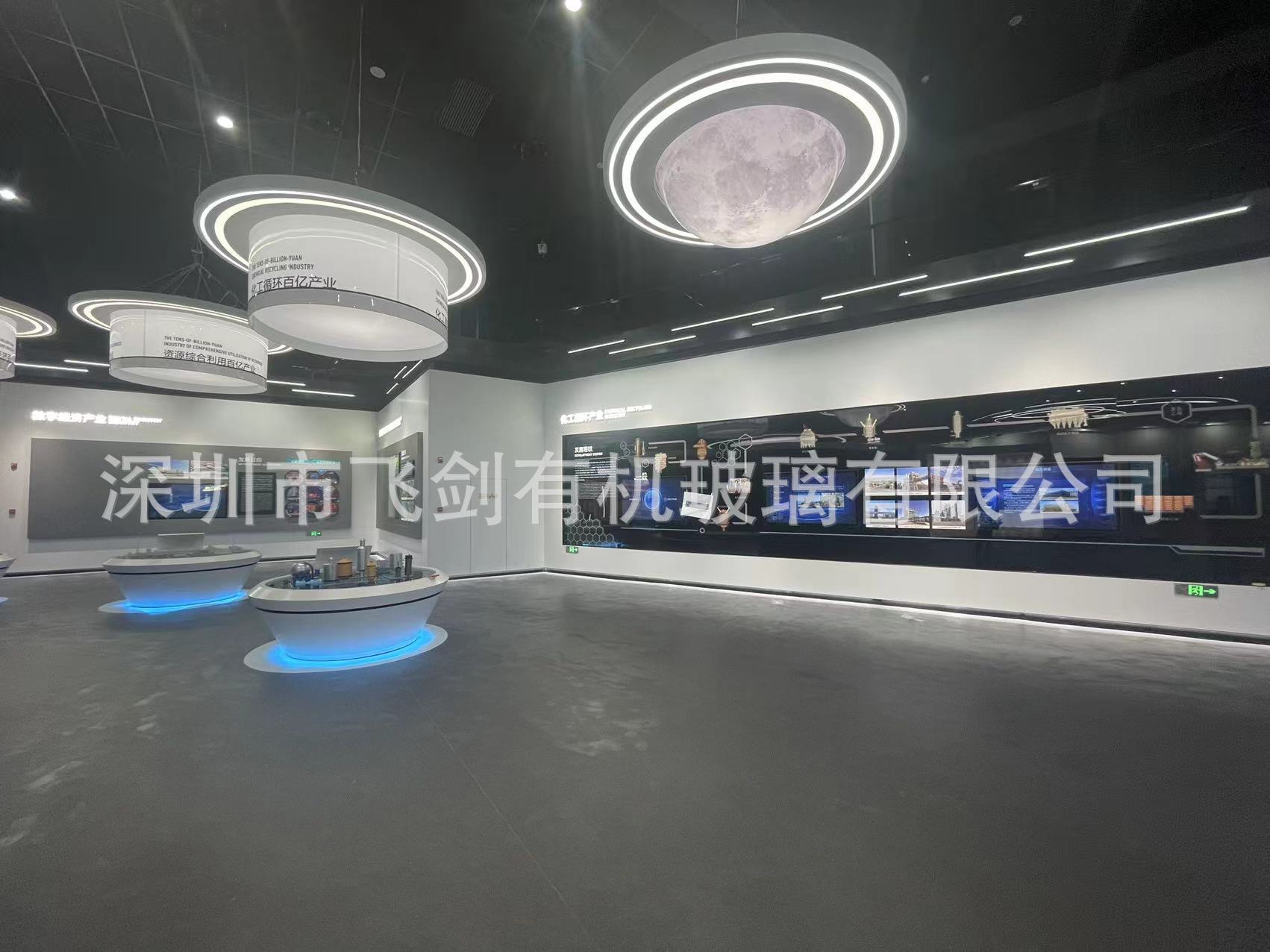 亚克力制作乳白发光圆柱桶展会展览中庭吊顶装饰美陈 源头工厂