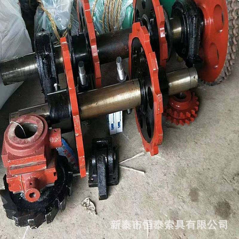 矿用提升机链轮齿轮现货 山东量大价优链轮总成六齿八齿圆环链轮