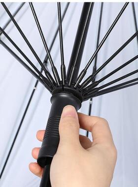 女厂家直供16骨雨伞直雨杆复古太阳伞中国风士服女学生晴8807两用