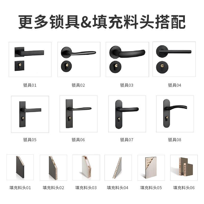轻奢RZX-9046装实木填充无漆门室内免复门漆房间合生态简约风隔音