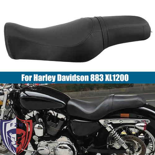 哈雷XL883 1200 X48 改装坐垫 双人座垫 前后一体坐垫 连体坐垫