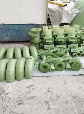 厂家生玻璃钢管件法产兰N10璃0RF玻钢D弯头VJH玻璃钢变径FRP三通