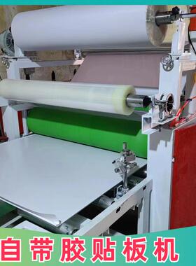 单双面贴贴112201合车木饰面平机离型纸板双卷覆膜机汽地复合机