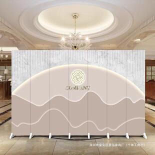 新办中式简断屏风遮40*180挡酒店卧室公室约家隔用可移动折屏风隔