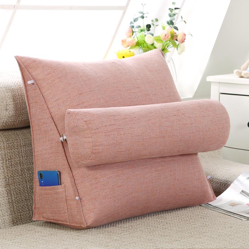 床头大靠背三角靠床垫沙发腰护靠枕榻米榻靠背3smb01垫上护颈靠枕