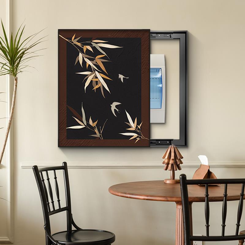 中式古风电表箱装饰DB26575画高级感遮挡配电箱2电闸盒挂画20新款