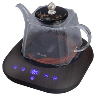 容山炉堂璃ch445烧水壶玻煮茶壶陶瓷鎏银壶钮新加大容量电陶款 茶