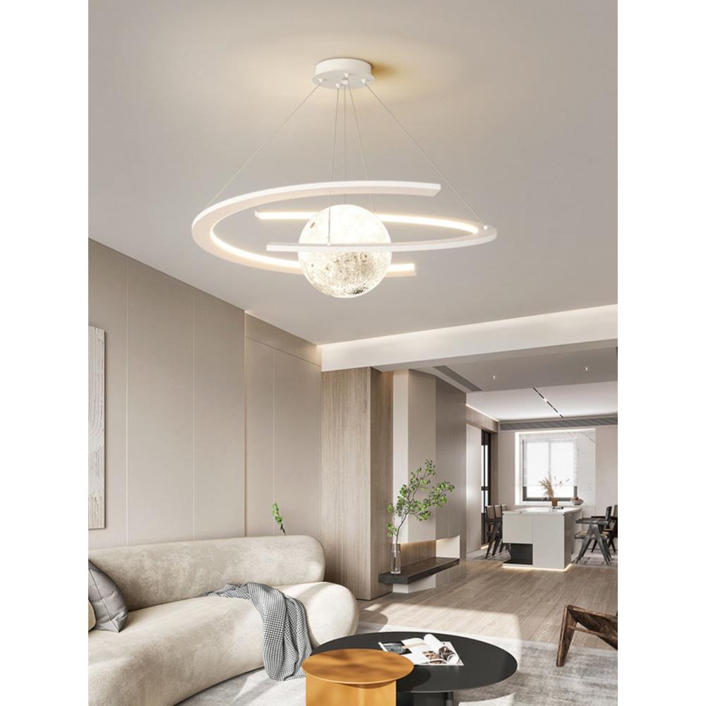 简约创球20170110意圆螺旋形星客厅餐厅书房间卧室艺术环形北欧月