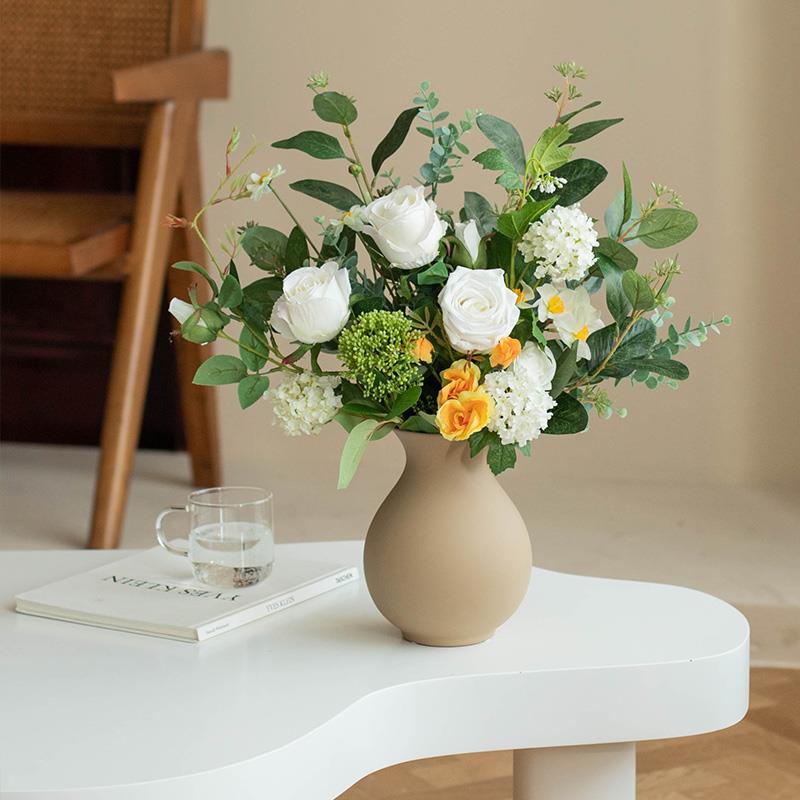 南客十字星摆 北欧轻奢仿真花假C1301N00花花束摆设厅餐桌花艺装