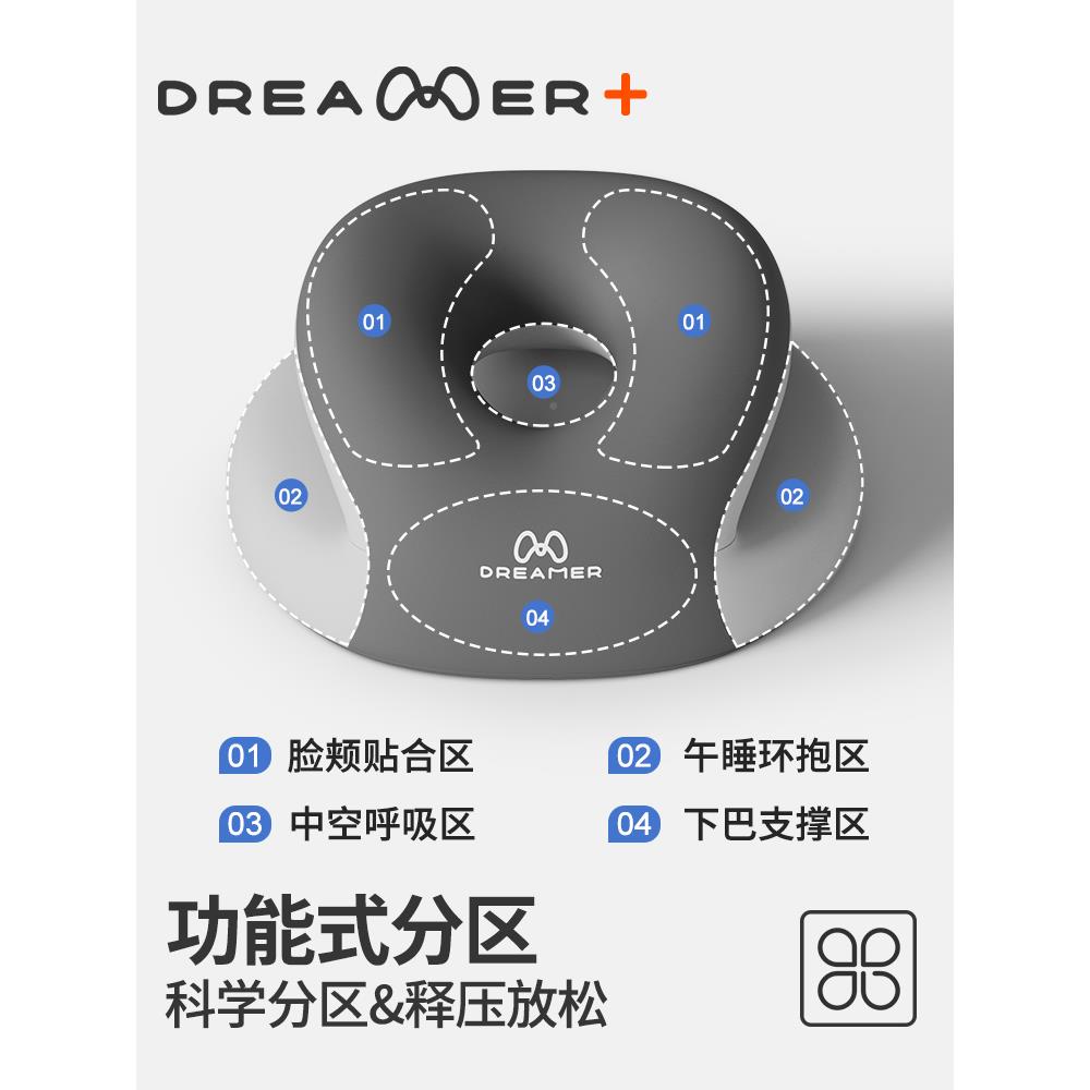 知梦人午睡趴睡办枕公考室工位枕头学ZMRSTEWU生教室研睡觉抱枕枕