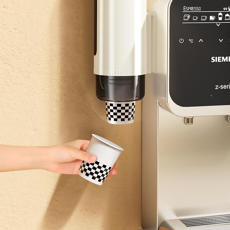 次性杯子取饮水机水杯架子免打孔纸杯架挂睿度（居壁杯防尘器置物