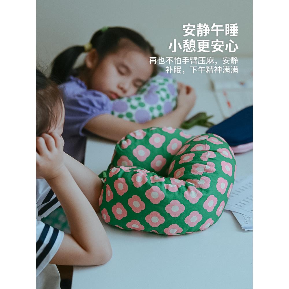 着午睡枕小学生趴枕儿童睡神器趴F-25-345桌趴睡觉午休枕头午抱睡
