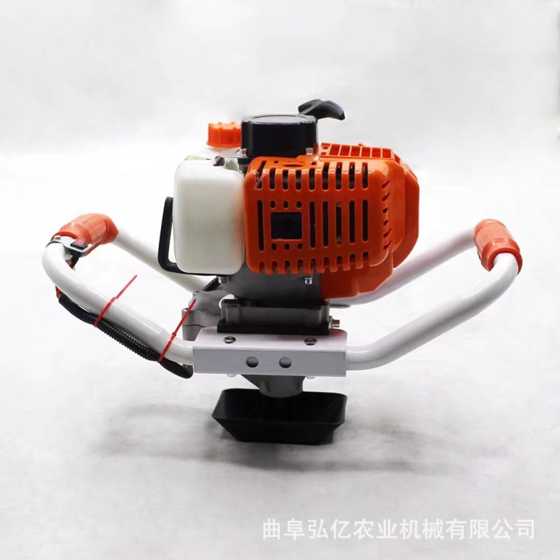 便携式户外挖坑机大棚立柱钻坑机广告牌安装钻地机手提汽油刨坑机