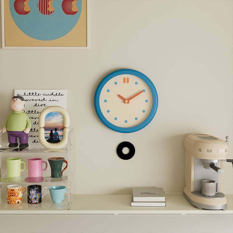 极简设计师款挂钟客厅时钟挂墙现代简约大气2025新款时尚家用挂表,玩具/童车/益智/积木/模型,垂直悬浮玩具,淘宝优惠券,粉丝福利购,淘宝优惠卷