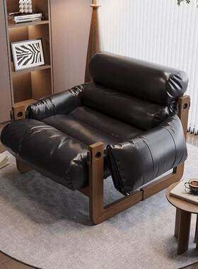 泽西岛中古子休用闲沙发家躺椅师设计款复椅古可88960拆洗沙发