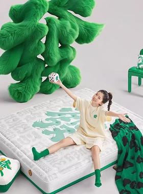 发财垫棉乳胶床床垫透气乳胶舒脊七区梦思记忆独RUG袋弹簧厚垫家