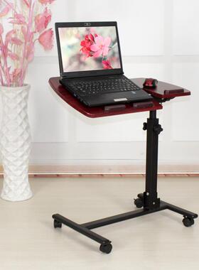 爸虎爸电桌床上可升降脑桌倾斜50827旋转动简约现代移桌折叠式懒