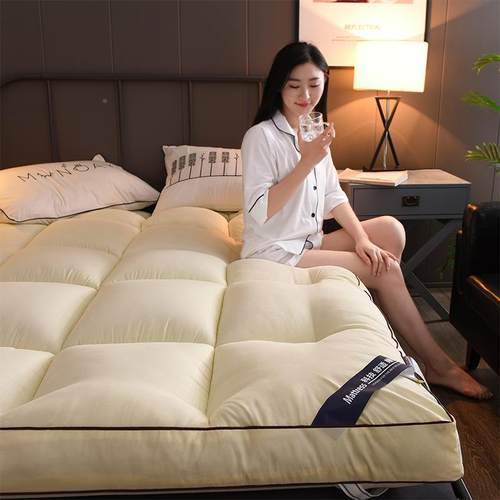 加厚10羽cm丝绒床垫学单生宿舍软床NVG垫子可折榻榻米人床褥棉叠