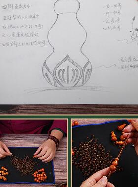 全桃过木芦葫珠帘室门对门帘隔断客厅家用乳白色F96H85SJ卫生卧间