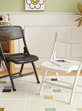AXO简约叠免安装电脑办公室会议折椅折叠餐椅学生宿舍塑料椅椅子