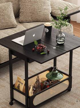 茶几家用客厅推OEN车中小古风小型户可移动折叠茶几沙发几边茶桌