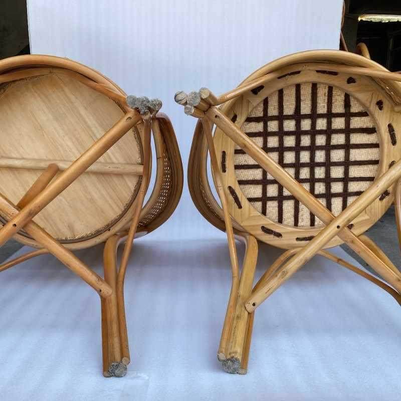 藤单人靠椅老人腾椅编织天然KWM真藤休闲背椅阳客厅藤椅椅三台件