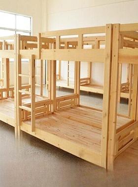 实双层木木上下学校宿舍床松木UXR高低子母床员工上下铺实木床加