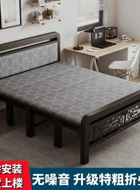 固折叠床简易双木板加床午休公室家用单人人床出租房成办人VSJ铁