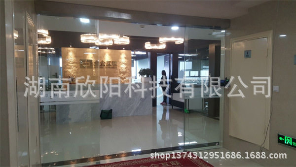 人脸识别玻璃自动门禁 公司平移大门 指纹密码自动门 电动感应门
