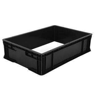 W料80512防静电周转箱黑-9色塑静电零件盒物料盒可OOL选配隔板