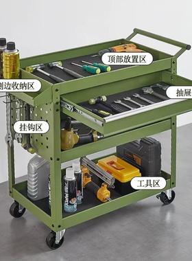 车具车小推多功能手推箱维修置物收纳架收子杂RIL物工纳架工具架