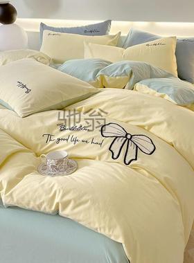 全棉被套带被子枕芯iSrt7i3N奢床垫全套八件套床用轻宿舍单品人床