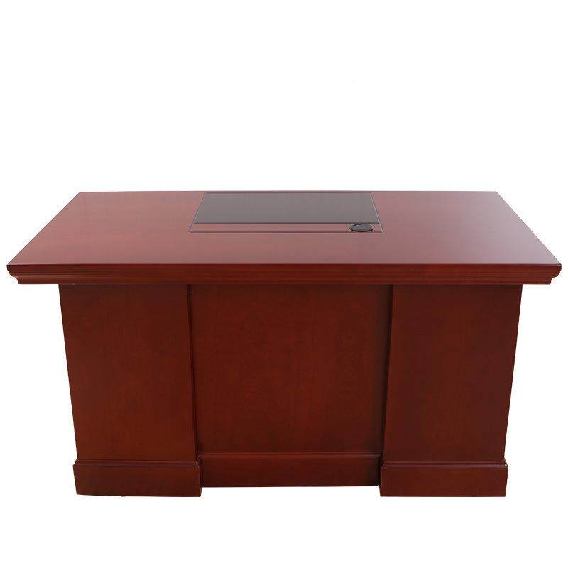 职员办公桌漆贴木皮电脑桌单1.米2/1.油4LKH921米/1人.6米老板桌