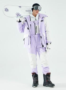 VECTOR雪单板滑服套装HXF70067男女反潮流保暖防风气防水透滑雪光