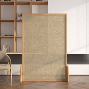 新式 奶油风移动户家用茶室办公室 COL实木可屏风隔断客中厅入日式