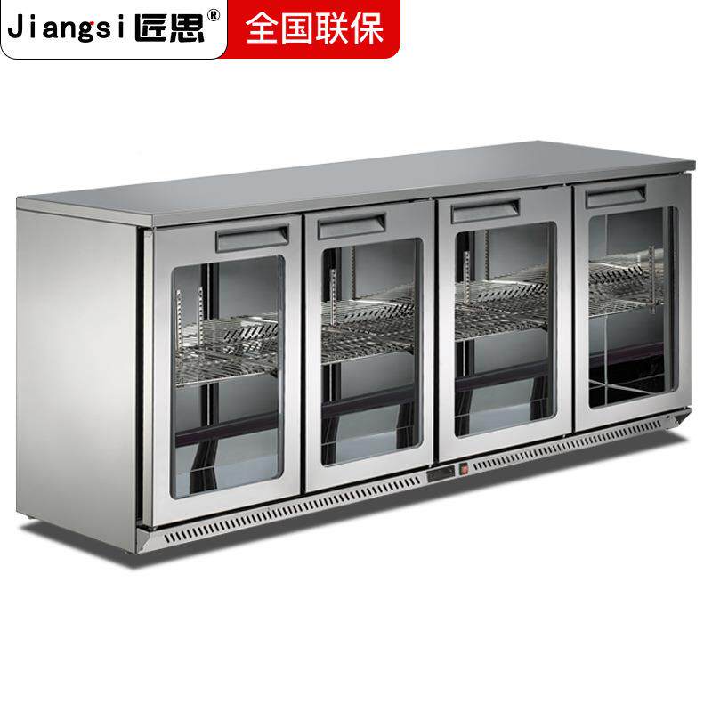 匠思商冷吧台啤酒用酒吧KTV饮料展风示柜柜清吧冰箱嵌81入式冷藏