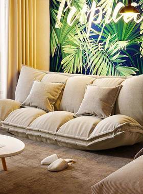 懒HTU型人发沙榻榻米折叠卧双人小户网红款室单人简易地上沙发床