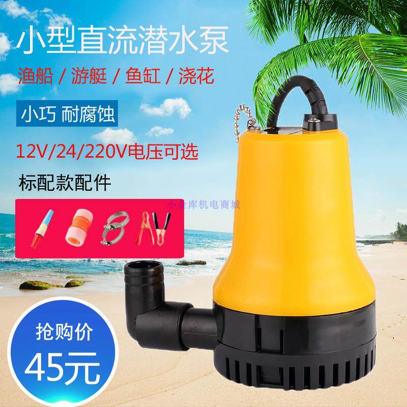 微型船用直小流潜水泵1TXX2V24V农用灌浇花菜抽水水溉机耐腐海船