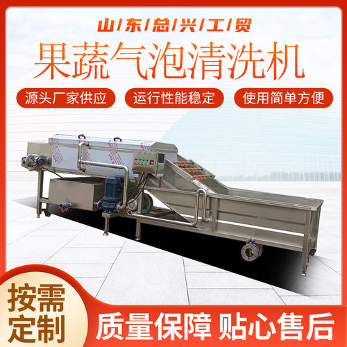 供应全自动气泡葡萄清洗机 大型翻浪式大枣清洗机 海带脱盐清洗机